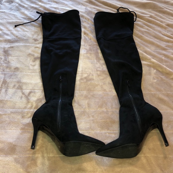 Blk Suede Aldo over the knee boots sz 7 - Picture 7 of 7